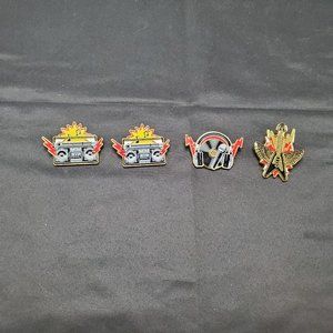 Set of 4 Funko Pop Music Metal and Enamel Pins